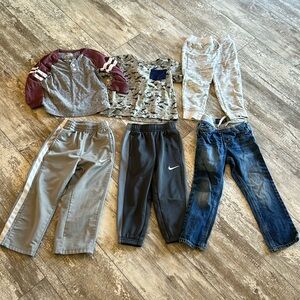 3T Boys Clothing Bundle, Sweatpants, Jeans, Tshirt, Longsleeve